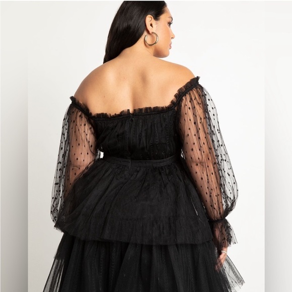 Eloquii Tulle Mini Dress (NWT) sz 18 - Picture 4 of 7